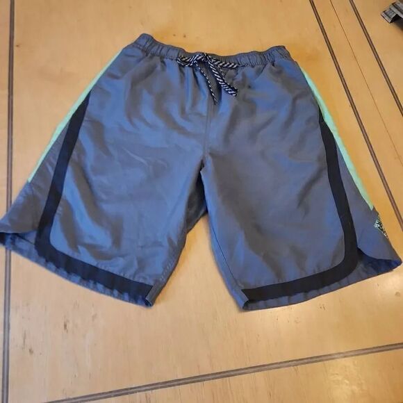 Nike Gray swimtrunks men's size M - Picture 2 of 4